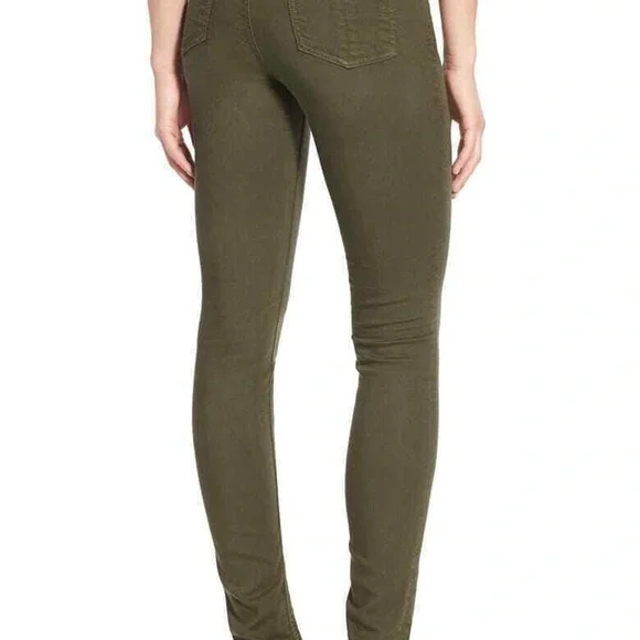 Rag & Bone Skinny Jeans in Army Green- Womens 28 - Picture 3 of 9